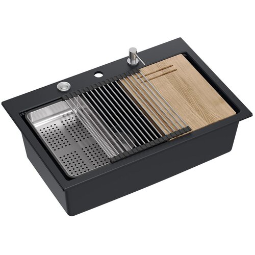 Quadron granitni sudoper MARC 110 WORKSTATION Black Cijene