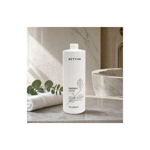Kemon Actyva Equilibrio Greasy Scalp Shampoo &amp;scaron;ampon za či&amp;scaron;čenje za hitro mastne lase 1000 ml Slike