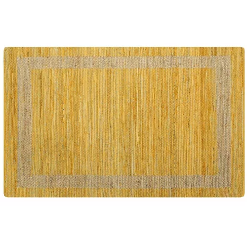  Ručno rađeni tepih od jute žuti 160 x 230 cm