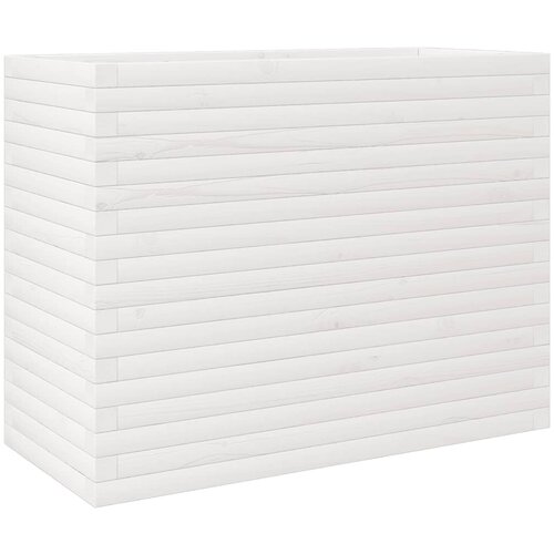 Maison Chic Vrtno cvetlično korito - Cvetlični Lonec belo 90x40x68,5 cm trdna borovina, (21789188) Slike