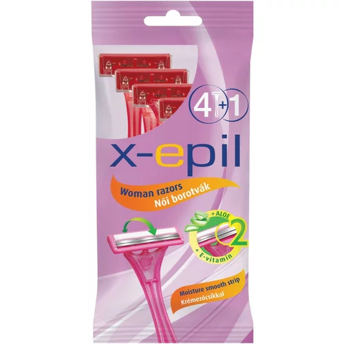 X EPIL - ženski brivnik za enkratno uporabo, 2 rezila (5 kosov)