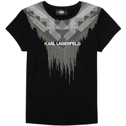 Karl Lagerfeld Majice s kratkimi rokavi UNITEDE Črna