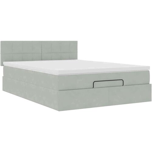 Otomanski krevet s madracem i LED 140x190 cm bar&amp;scaron;unasti Slike