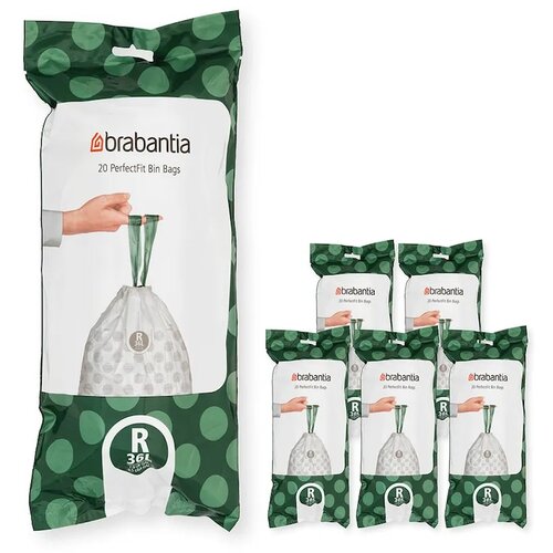 Brabantia Vreće za smeće PerfectFit, R, 36 L, 6 x 20 szt. Slike