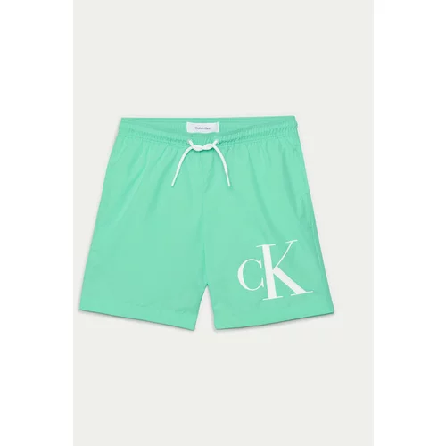 Calvin Klein Swimwear Kopalne hlače KV0KV00049 Zelena Regular Fit