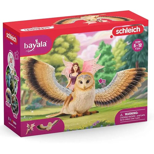 Schleich bayala 70789 Elfe auf Glitzer-Eule V2 Cene
