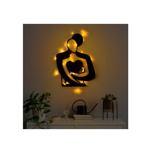 Wallity Zidna dekoracija Hug 117, 70x52cm, Crna Slike