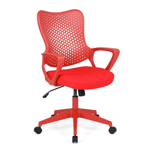 Costway Ergonomski pisarni&scaron;ki stol z mrežastim naslonom Rdeči stol, (5000357921) Cene