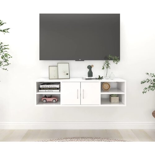  Zidna polica bijela 102 x 30 x 29 cm od konstruiranog drva Cene