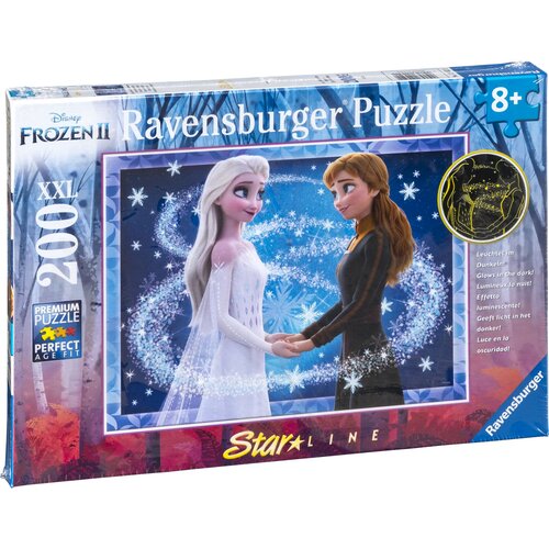 Ravensburger sestavljanka 200 delna in SVETLEČA V TEMI - Frozen Slike