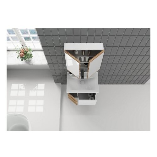 Hanah home set kupatilske nameštaja abra 65 - bor, bela bor Cene