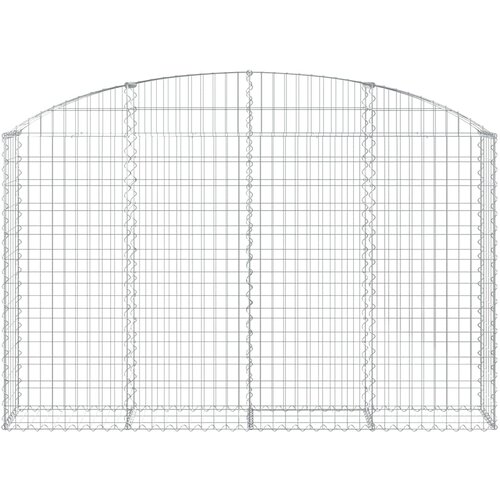  Gabionska ko&amp;scaron;ara s lukom 200x30x120/140 cm pocinčano željezo Slike