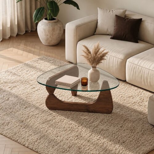 Hanah home klub sto Asimetrik, 90 cm, orah Cene