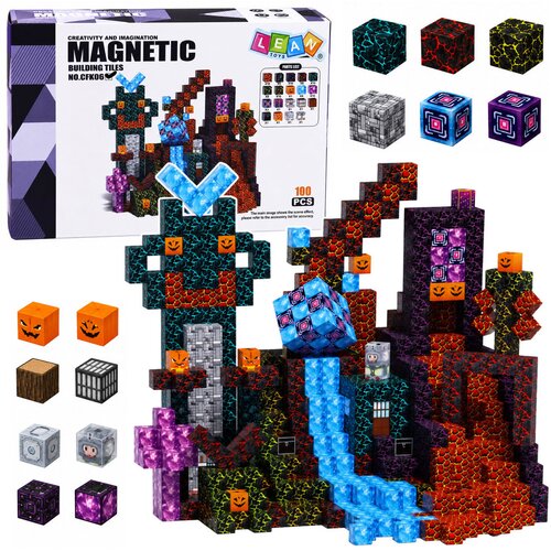  Set magnetnih blokov kock 3D Temni svet 100 kosov. Cene