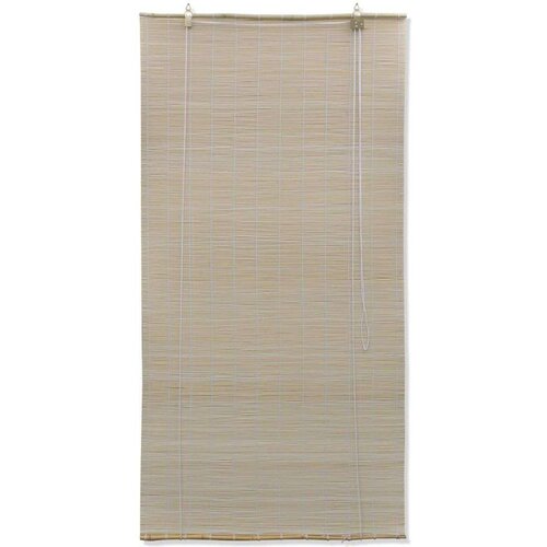 Rolo zavjesa od bambusa prirodna boja 120 x 220 cm Slike