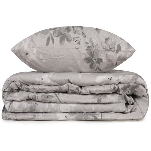 Mijolnir Elena - Grey GreyWhiteDark Grey Ranforce Single Quilt Cover Set (FR) Cene