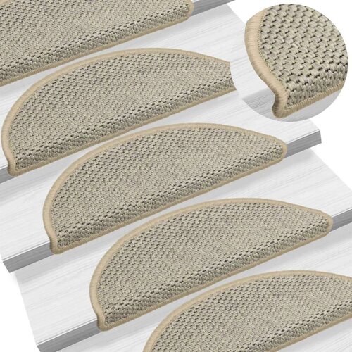 vidaXL samoljepljivi otirači za stepenice 15 kom 56 x 20 cm sivi Cijene
