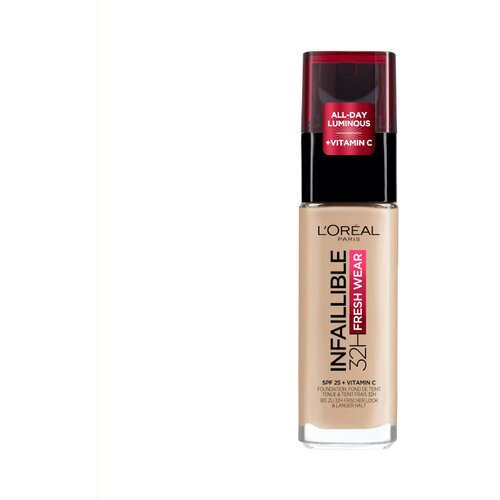 L&amp;acute;Or&amp;eacute;al Paris L&amp;#039;Or&amp;eacute;al Paris tekoča podlaga - Infaillible 32H Freshwear Foundation - 130 True Beige Slike