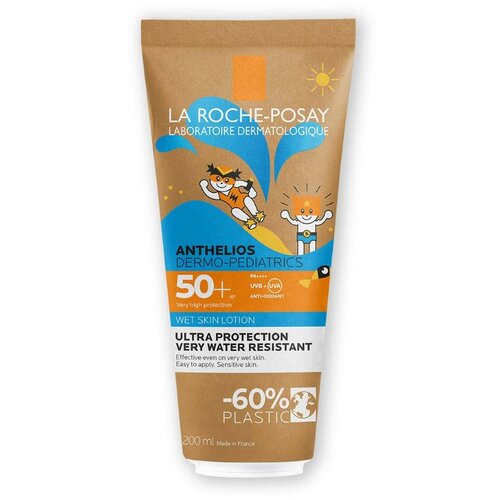 La Roche Posay anthelios dp wet skin losion za zaštitu od sunca za mokru ili suvu kožu za decu SPF50+, 200 ml Slike