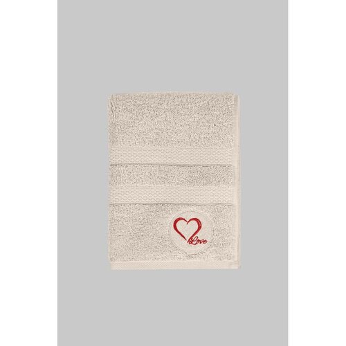 Love beige beige hand towel Cene