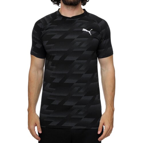 Puma Mu&amp;scaron;ka majica Evostripe Aop Tee, Crna Slike