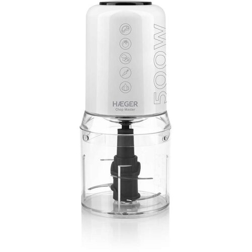 Haeger CH-50W.008A seckalica 0,5L 500W 4 sečiva bela Slike