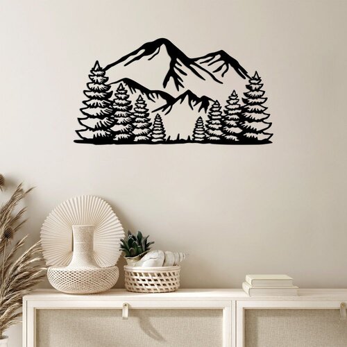 Wallity Zidna dekoracija Ergan, 37x70 cm, 1.5 mm, Crna Slike