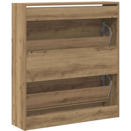  Ormar za cipele s policom Dimljeni hrast 80 x 21 x 87,5 cm Slike