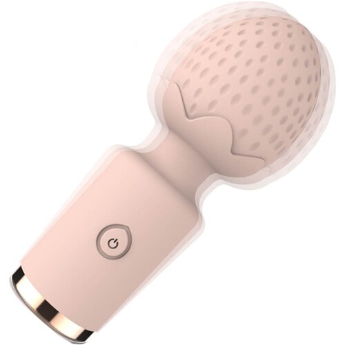 Sunfo Strawberry - vodoodporni mini masažni vibrator z možnostjo polnjenja (roza) Slike