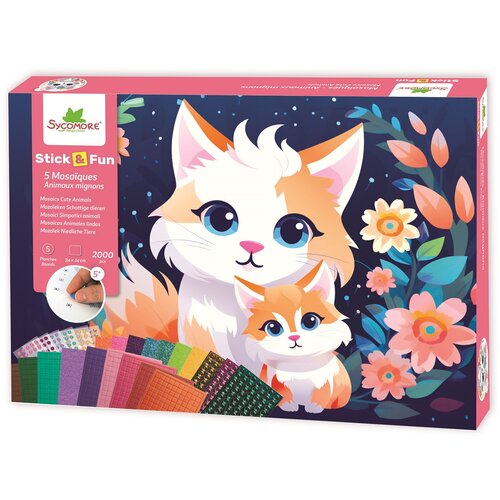 SYCOMORE Stick & Fun &ndash; XL mozaika &ndash; prikupne živali Cene