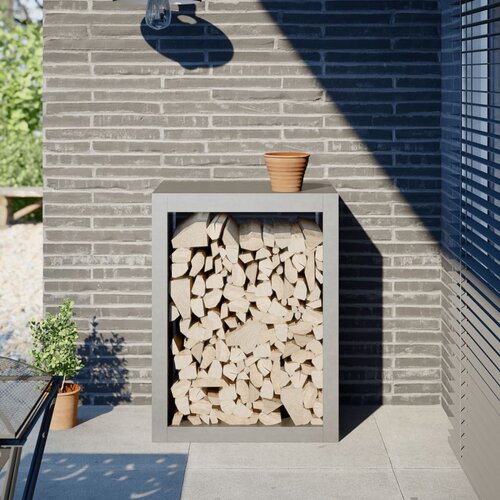 Furnova Stojalo za drva 60x40x80 cm nerjaveče jeklo, (21912764) Slike