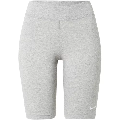 Nike Sportswear Hlače pegasto siva / bela