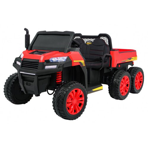 Traktor na akumulator Farmer Truck 4x4 - rdeč Slike