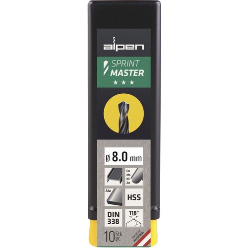 ALPEN SPIRALNO SVRDLO HSS 12,5 MM SPRINT MASTER 5/1 Slike