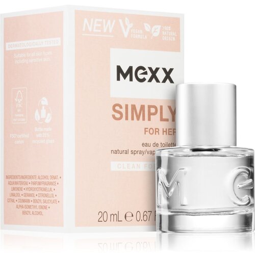 Mexx simply toaletna voda 20 ml za ženske Cene