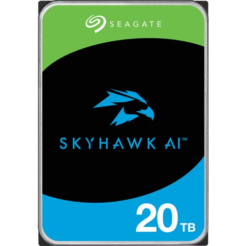 Seagate SkyHawk AI 20TB disk, 8.89cm (3.5"), SATA 6Gb/s, 7200 obratov/min - ST20000VE003 Cene