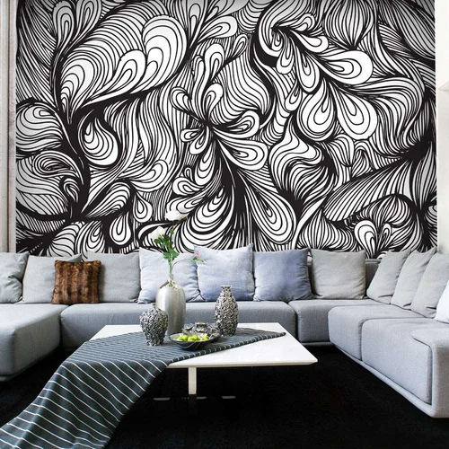  tapeta - Black and white retro style 200x154