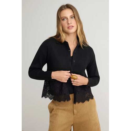 TRENDYOLMILLA ženski set kardigan-bluza 2-Piece Set, crna Cene
