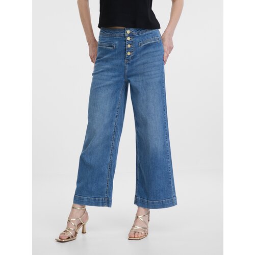 Orsay Blue Women Wide Jeans - Women Cene