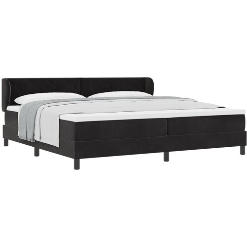 VidaXL Box Spring Krevet s Madracem Crni 200x200 cm Bar&amp;scaron;un Slike