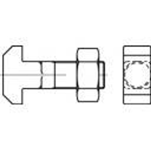 Toolcraft 105958 vijak s čekić glavom M8 80 mm kvadratni DIN 186 čelik 25 St. Slike