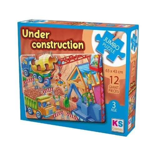 KS Games Igračka puzzle jumbo Gradilište JP31004 68x48cm