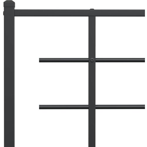  Metalno zamjensko uzglavlje crno 75 cm Slike