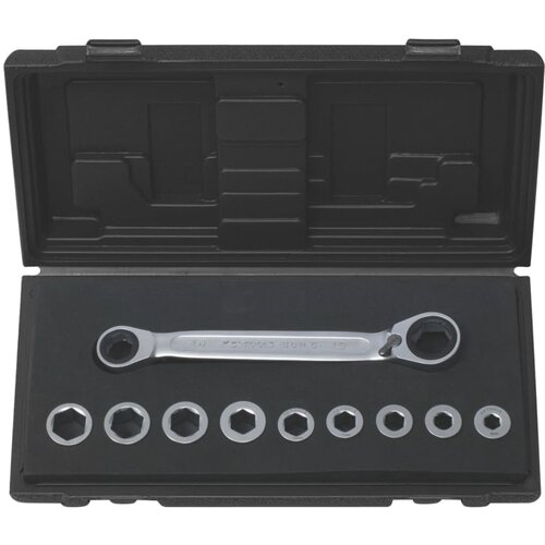 Ks Tools Dvojni Viličasto Obročni Ključ Set 10 Kosov + Stojalo 8-17mm, (21070971) Slike