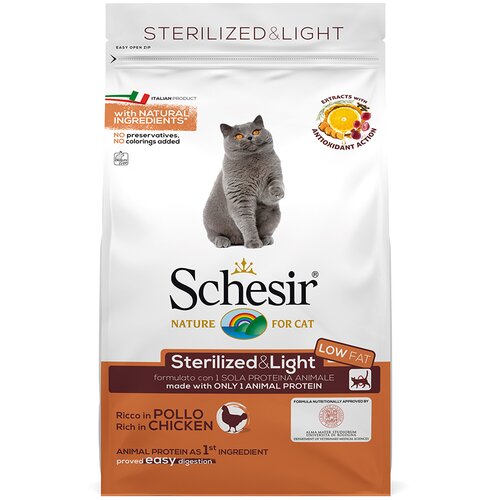 Schesir Sterilized & Light s piletinom - 3 x 1,5 kg Cijene