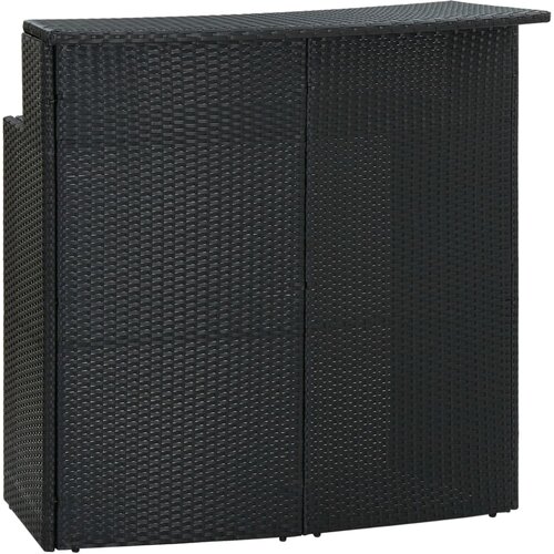  Vrtni barski stol crni 120 x 55 x 110 cm od poliratana Cene