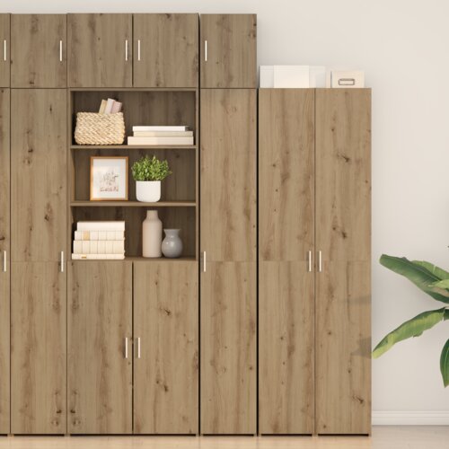 vidaXL Vitka omarica za shranjevanje Umetni hrast 30x42.5x225 cm Inženirski les Cene