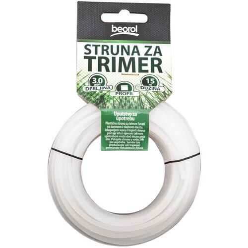 Beorol kvadratna trimer liniјa, 3,0 mm x 15 m, bela Slike
