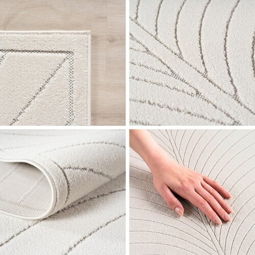 Ayyildiz Carpets Kremno bel zunanji in notranji tekač 80x250 cm Nova 1204 &amp;ndash; Slike