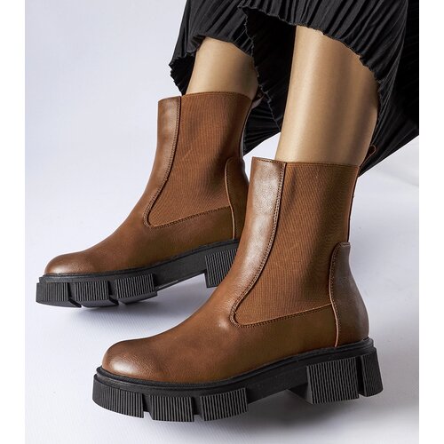 Gemre Brown slip-on high jodhpur boots Marausa Cene